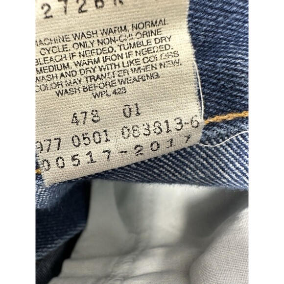 Vintage Levi's Saddleman Boot Cut Jeans Men's 20517 0217 36x27 Orange Tab 517 - Picture 6 of 16